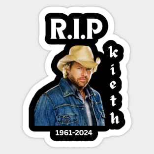 Toby Keith RIP Sticker